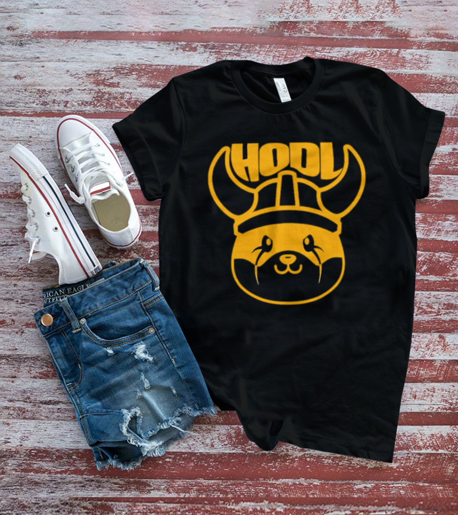Floki Inu Hodl Viking Helmet T-Shirt