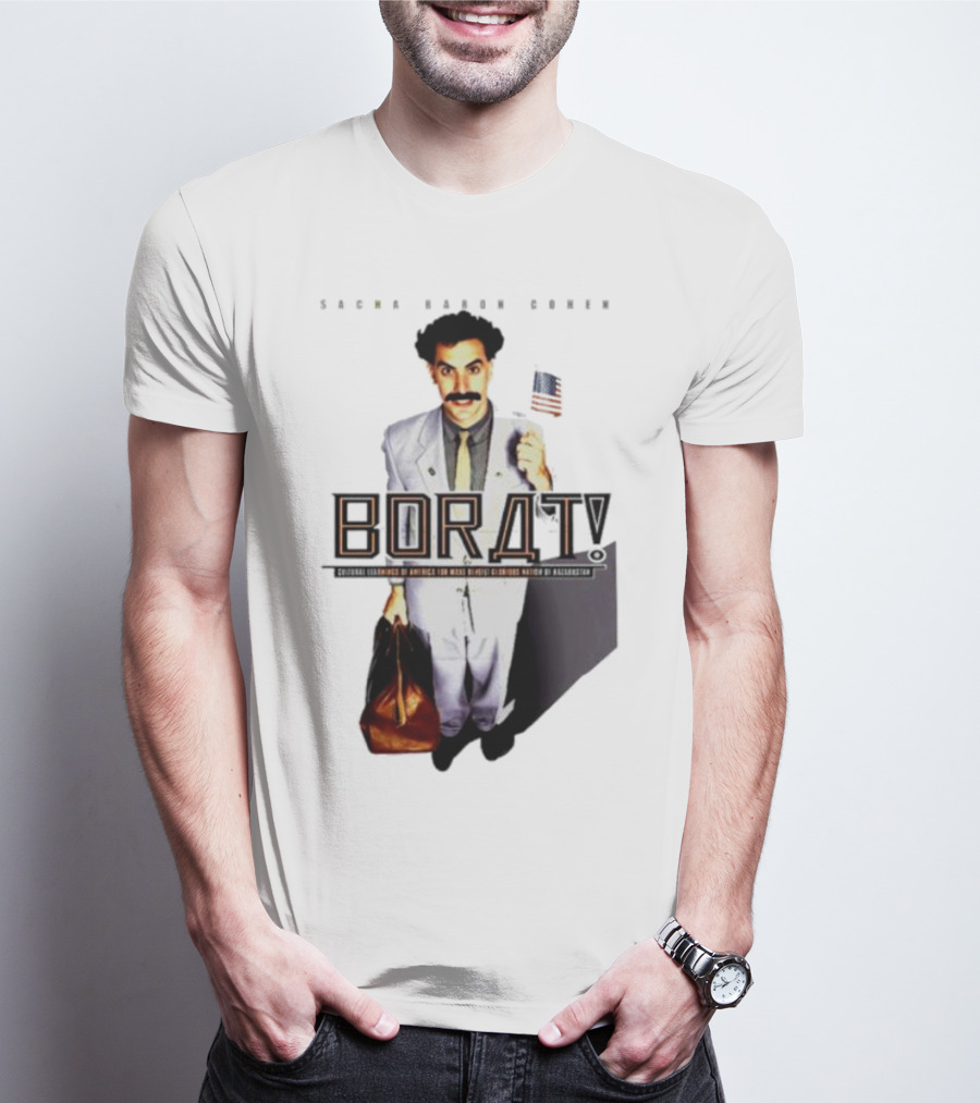 Sacha Baron Cohen Borat Cultural Learnings Of America Kazakhstan Iconic Image T-Shirt