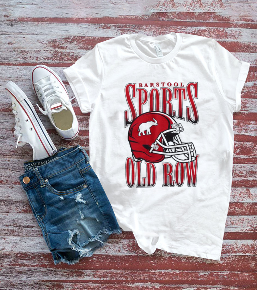 Old Row Elephant Football Helmet T-Shirt