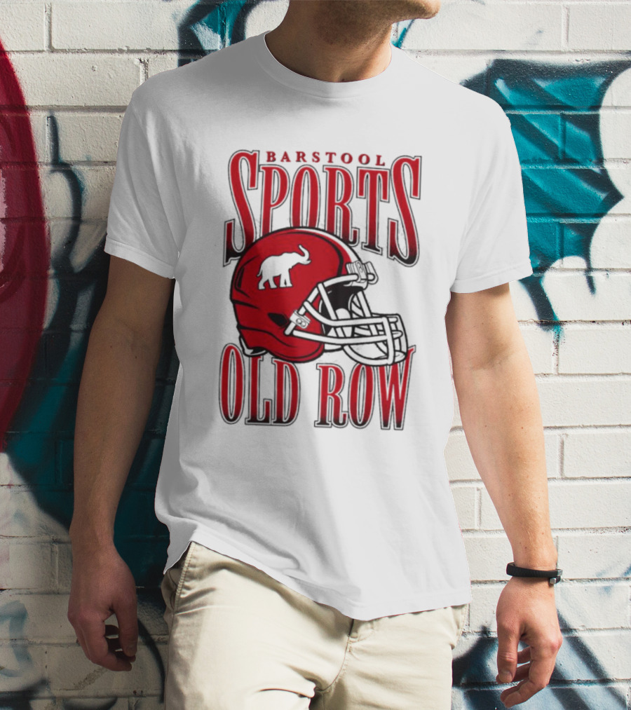 Old Row Elephant Football Helmet T-Shirt