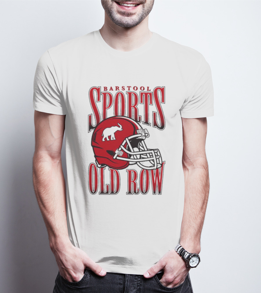 Old Row Elephant Football Helmet T-Shirt