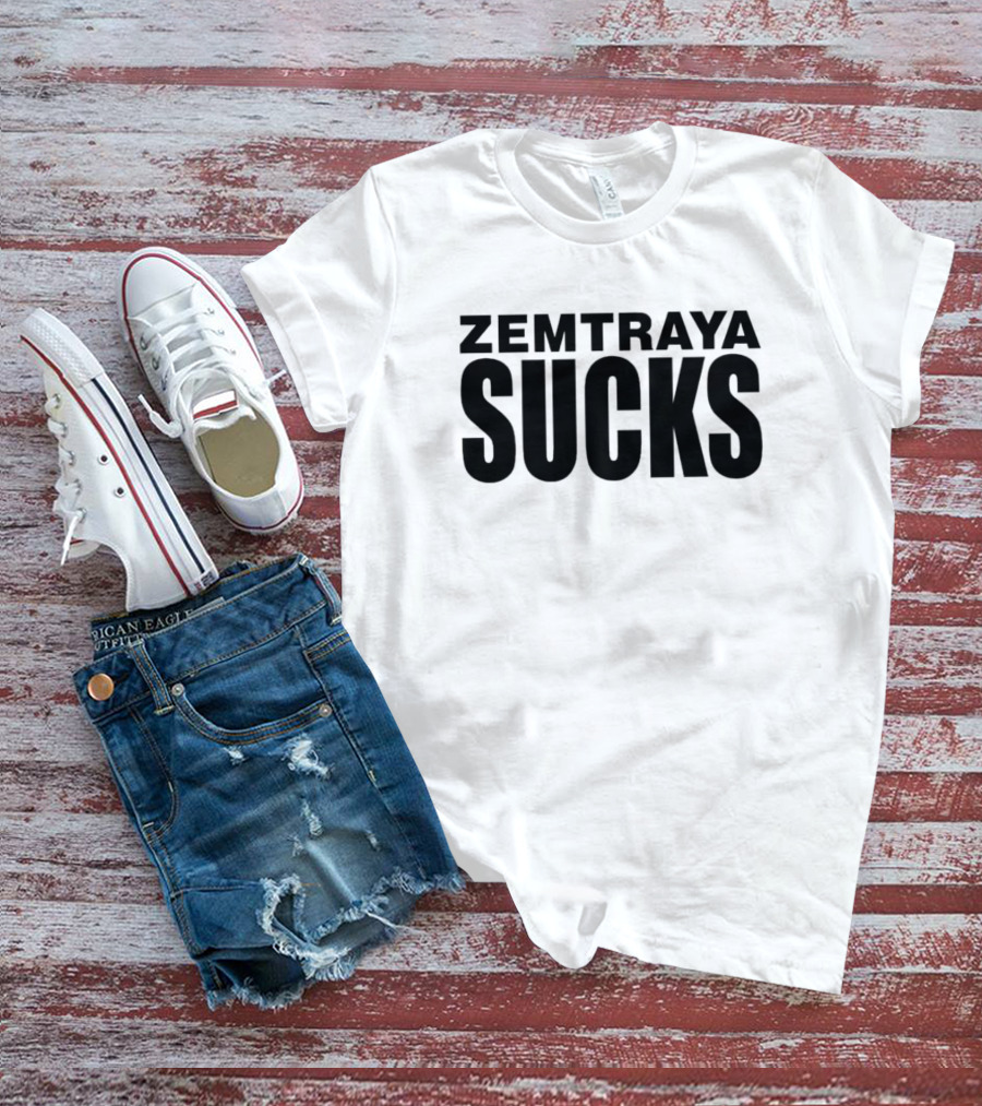 Zemtraya Sucks Text T-Shirt