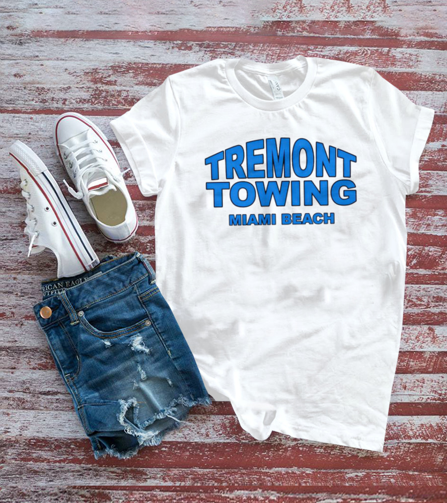 Tremont Towing Miami Beach Blue T-Shirt