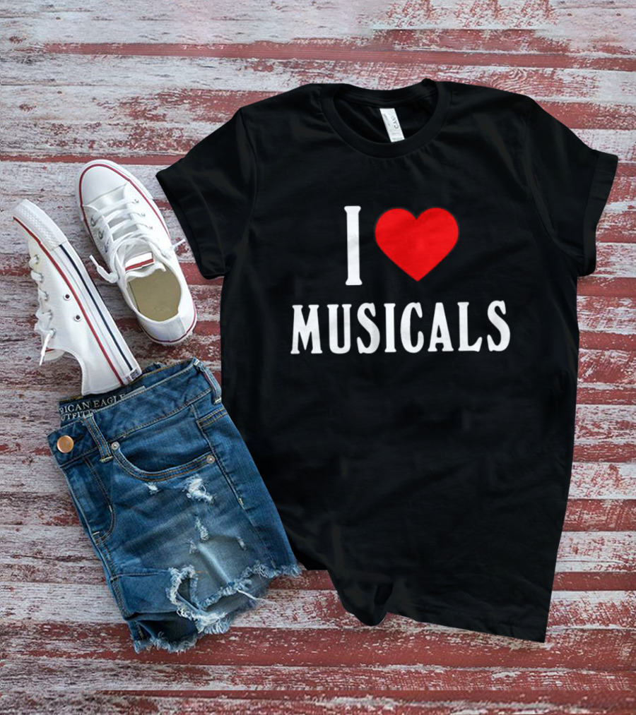 I Heart Musicals Red Love T-Shirt