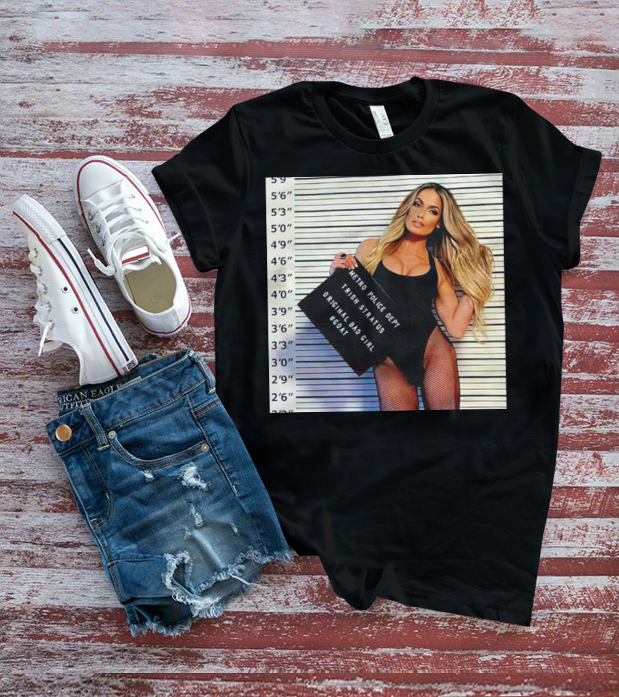 Trish Stratus Metro Police Dept Original Bad Girl GOAT T-Shirt