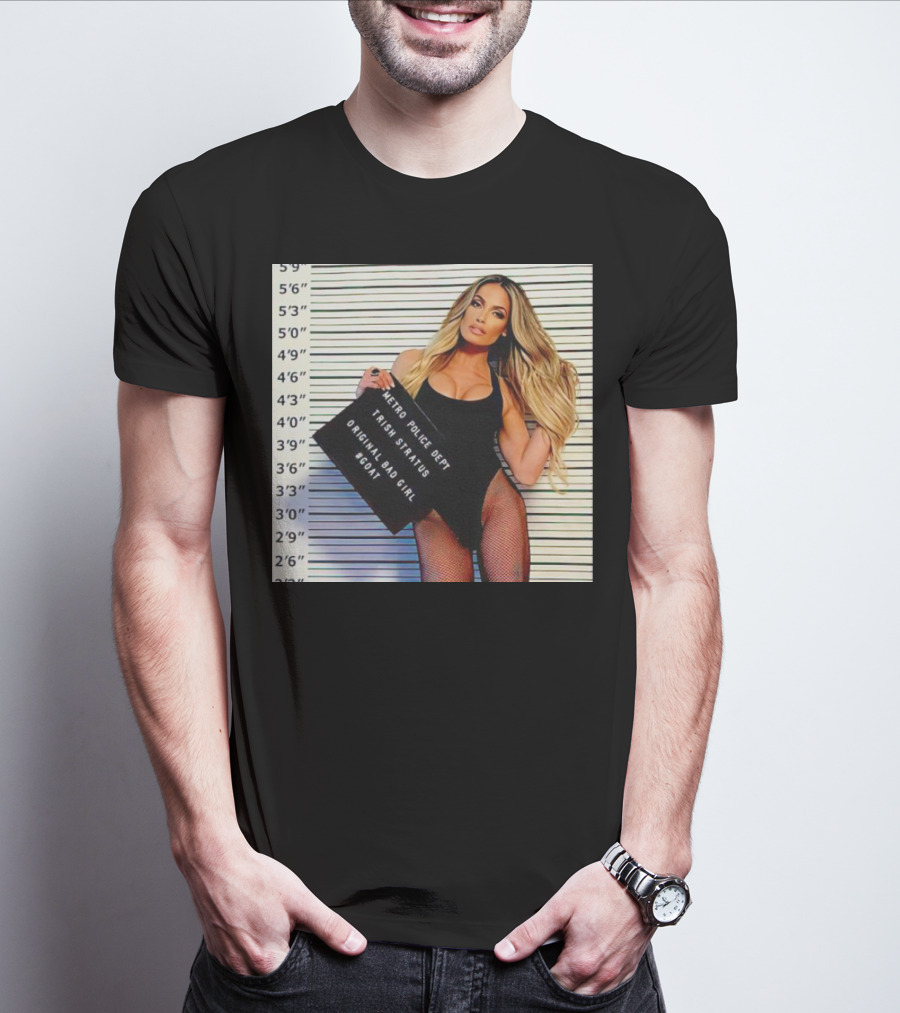 Trish Stratus Metro Police Dept Original Bad Girl GOAT T-Shirt