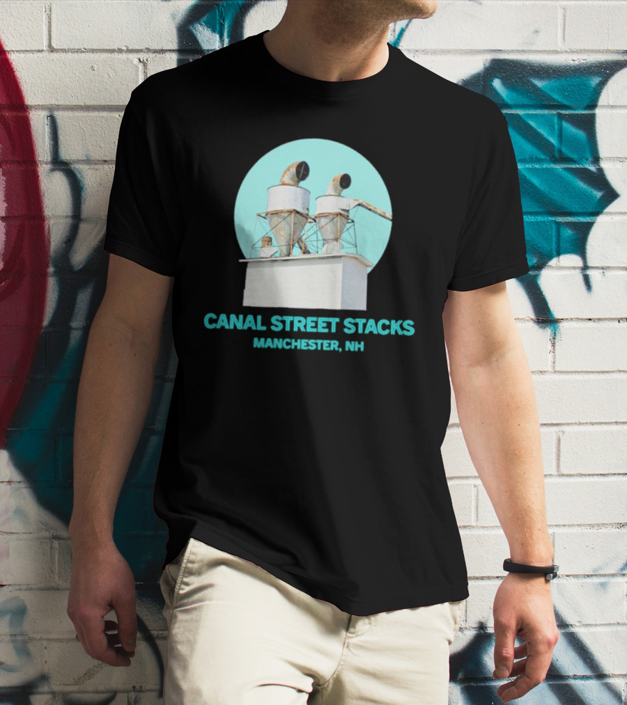 CANAL STREET STACKS MANCHESTER NH Ventilation Towers T-Shirt
