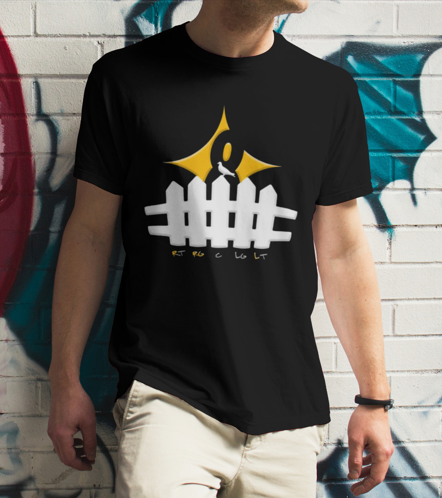 Steelers Kenny Pickett Pickett Fence RT RG C LG LT T-Shirt