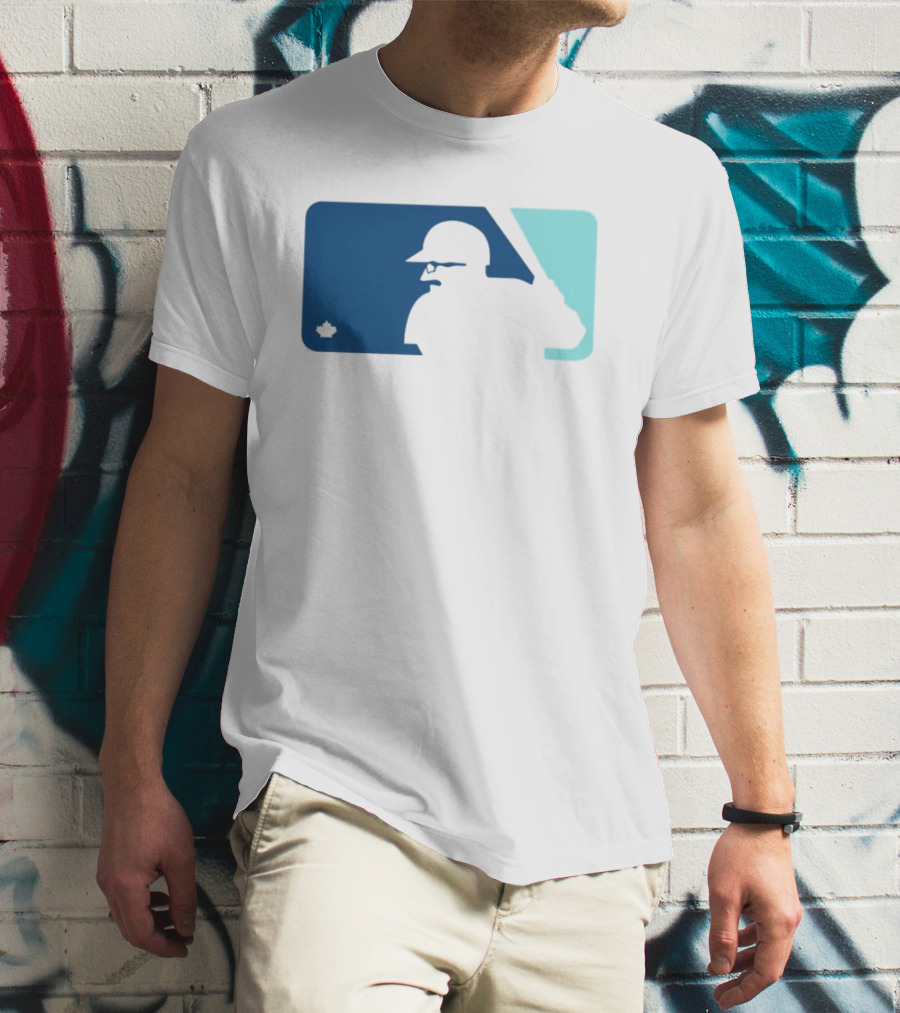 Ben Wagner Schneider Stache Baseball Logo With Batter T-Shirt