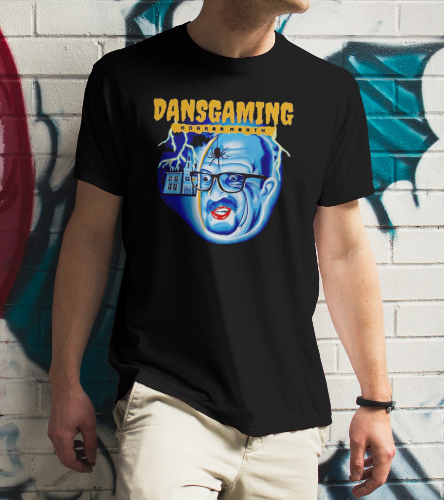 Dansgaming Horror Month Haunted House And Spider T-Shirt