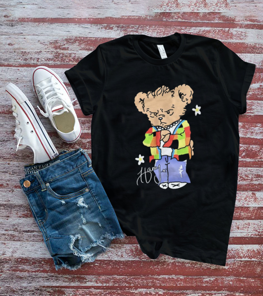 Teddy Bear Harry With Colorful Jacket And Signature T-Shirt
