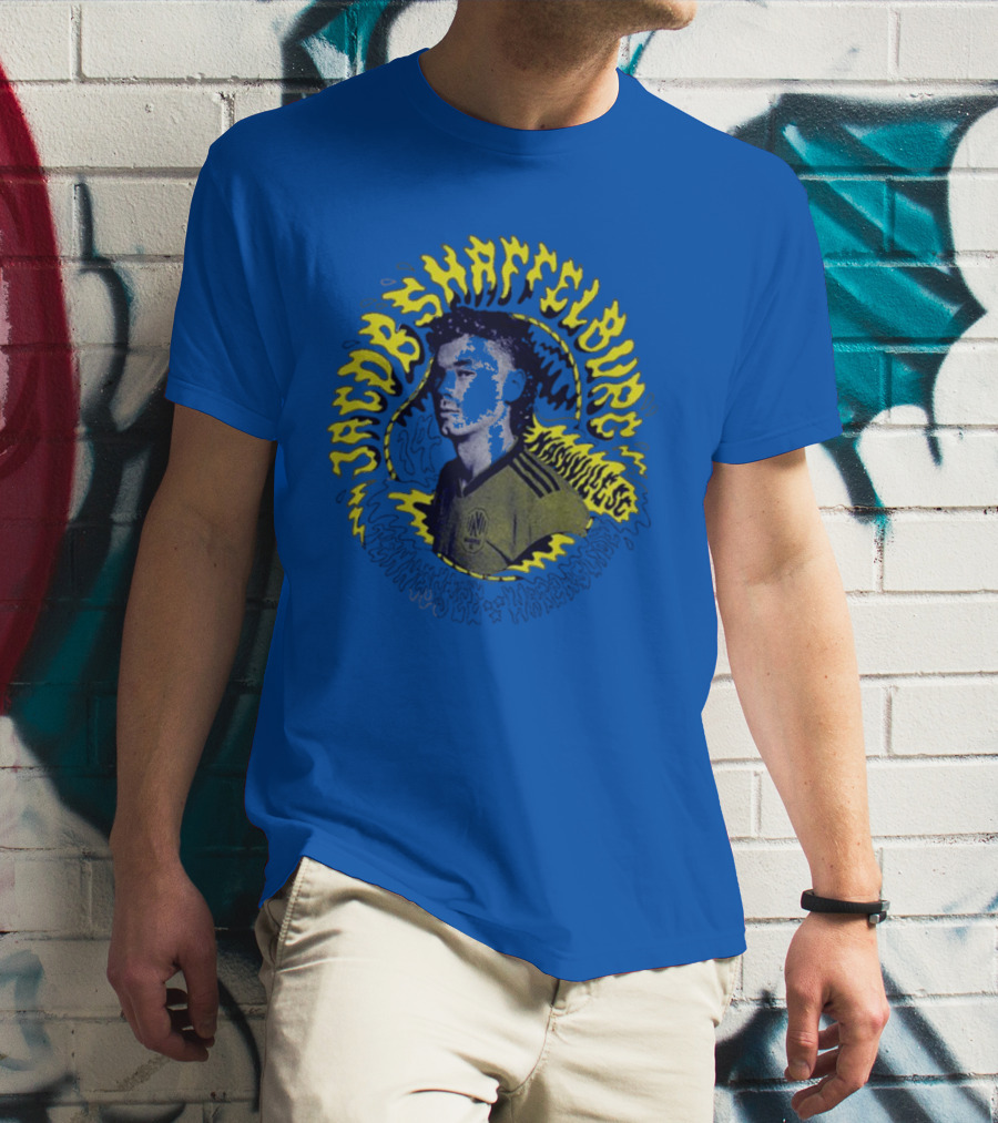Nashvillesc Jacob Shaffelburg Yellow Lightning Silhouette Tennessee T-Shirt