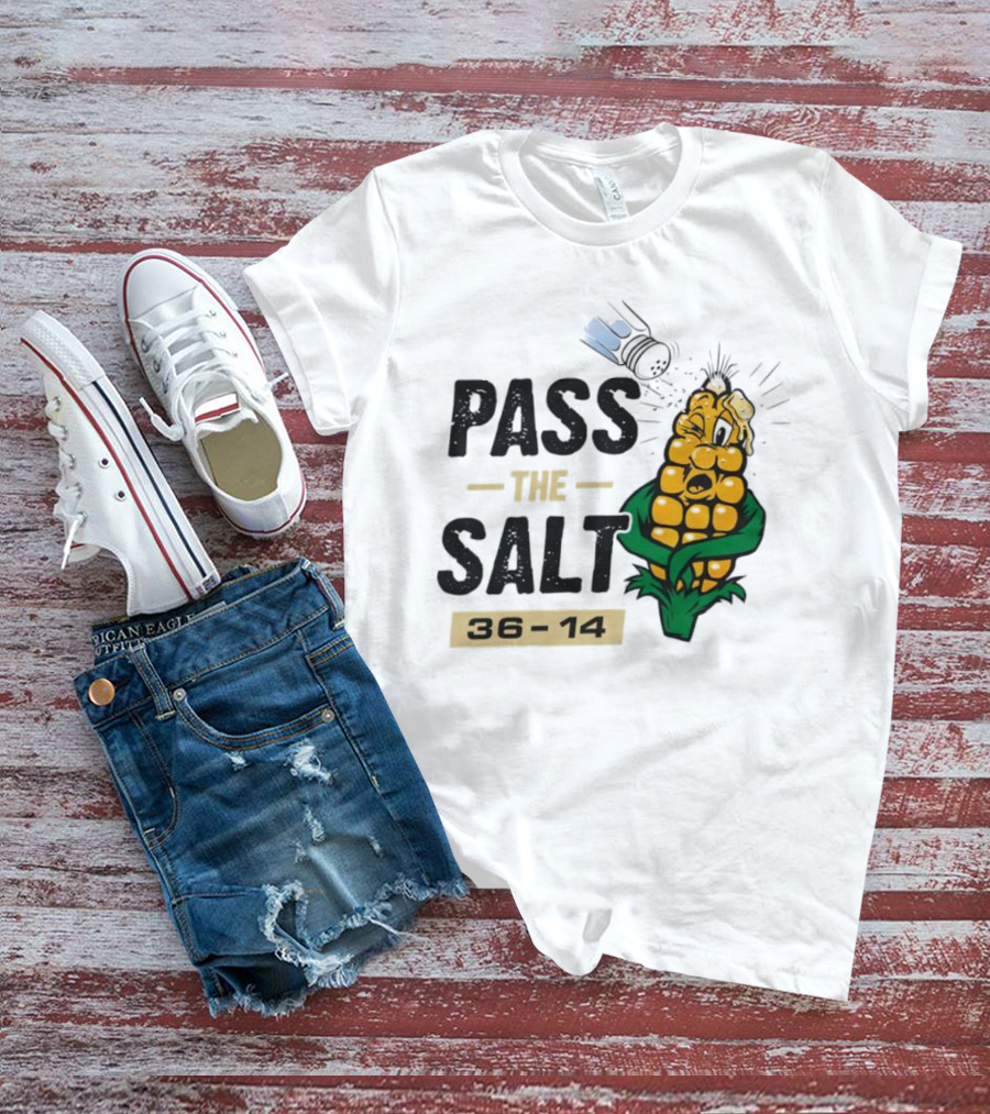 Pass The Salt 36-14 Anti-Nebraska Colorado Corn Husk Visual T-Shirt