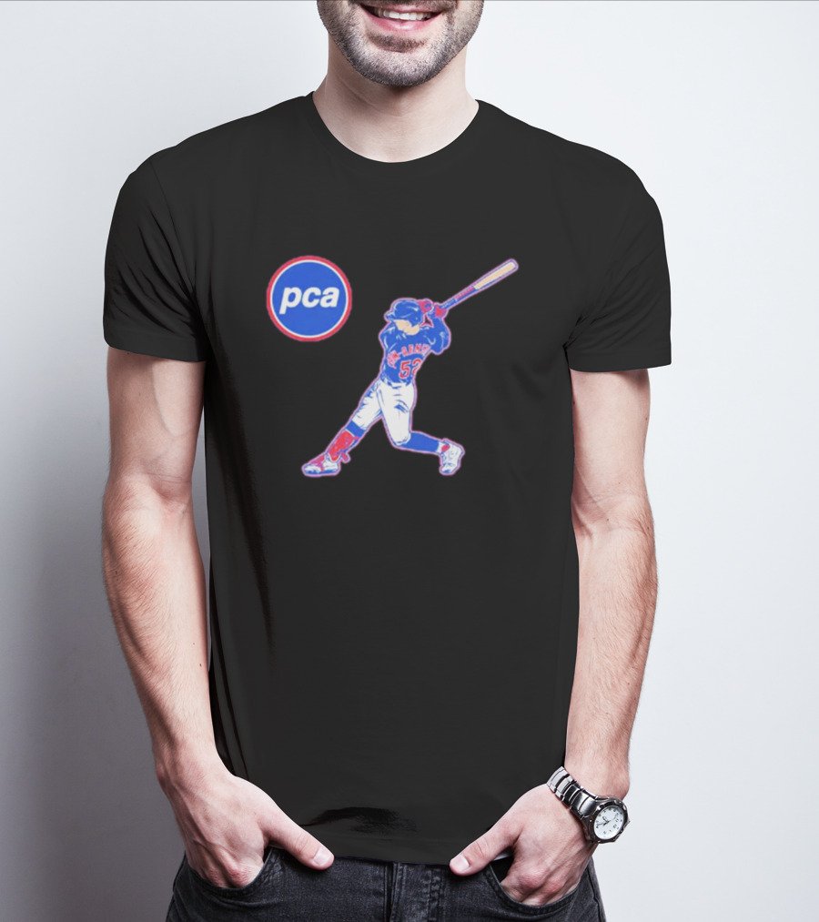 PCA Baseball Pete Crow-Armstrong Swinging Batter Number 52 T-Shirt