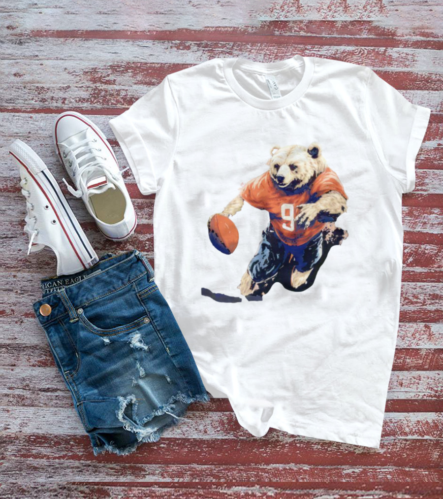 Staley Da Bear Chicago Bears Football Bear Jersey Number 9 T-Shirt
