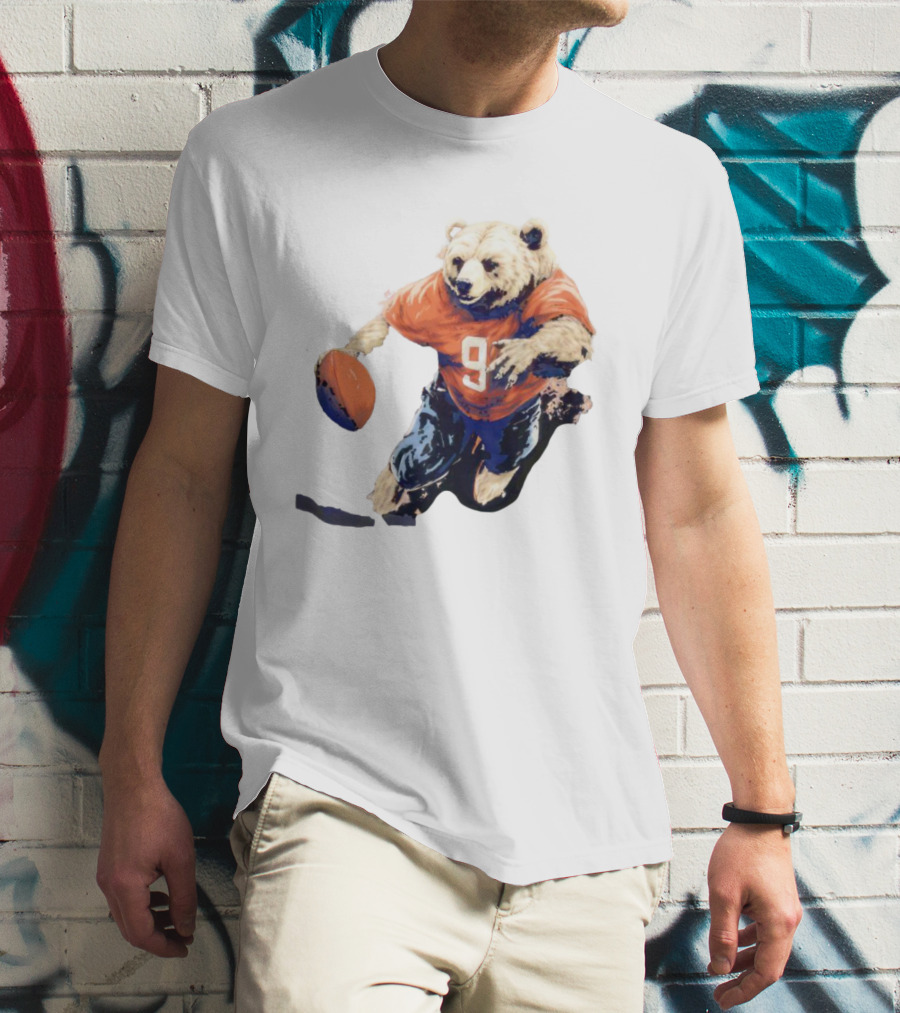 Staley Da Bear Chicago Bears Football Bear Jersey Number 9 T-Shirt