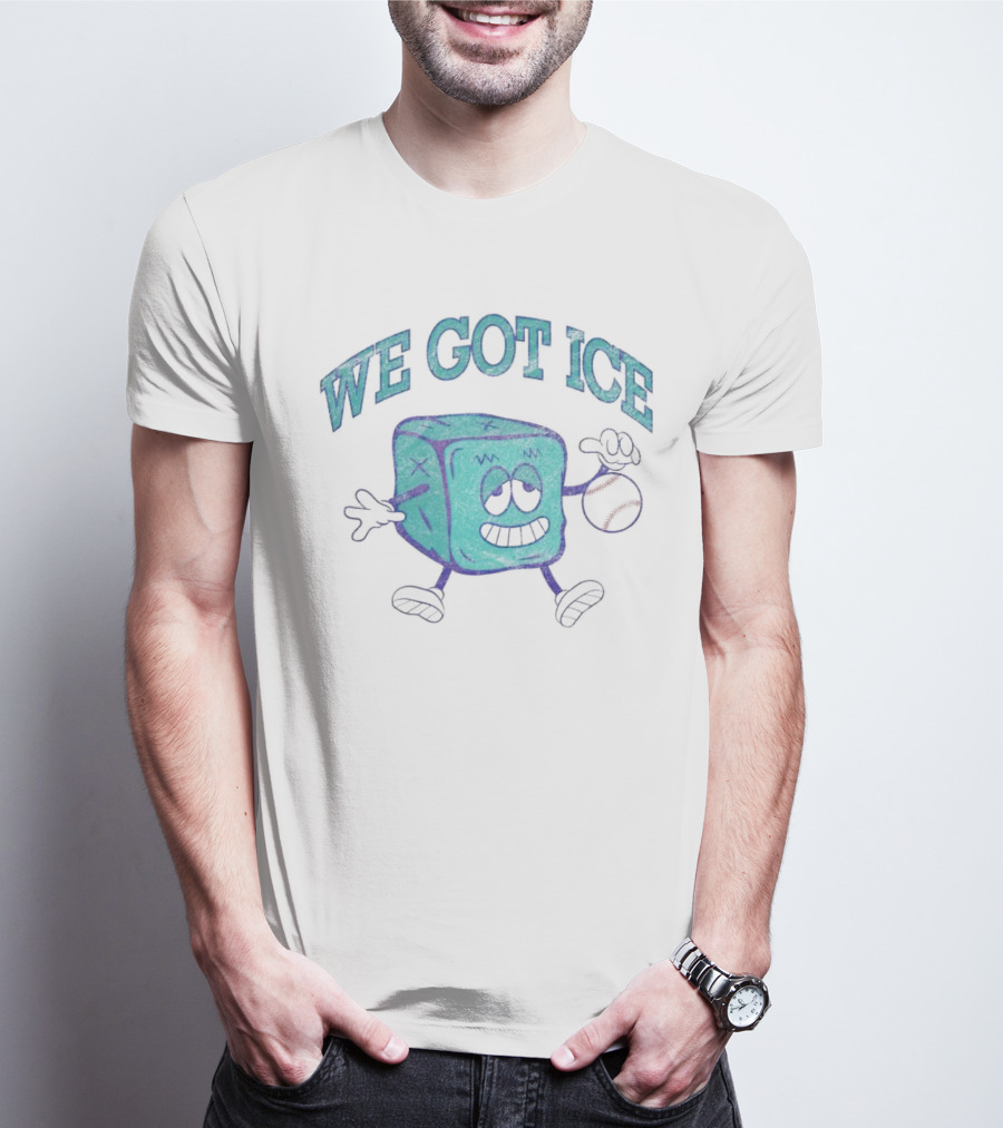 We Got Ice 90’s Mascot Baseball Cube T-Shirt