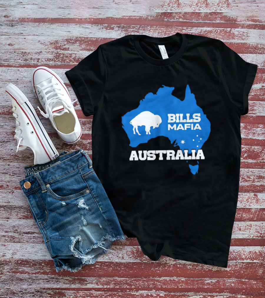 Bills Mafia Australia Buffalo Map T-Shirt