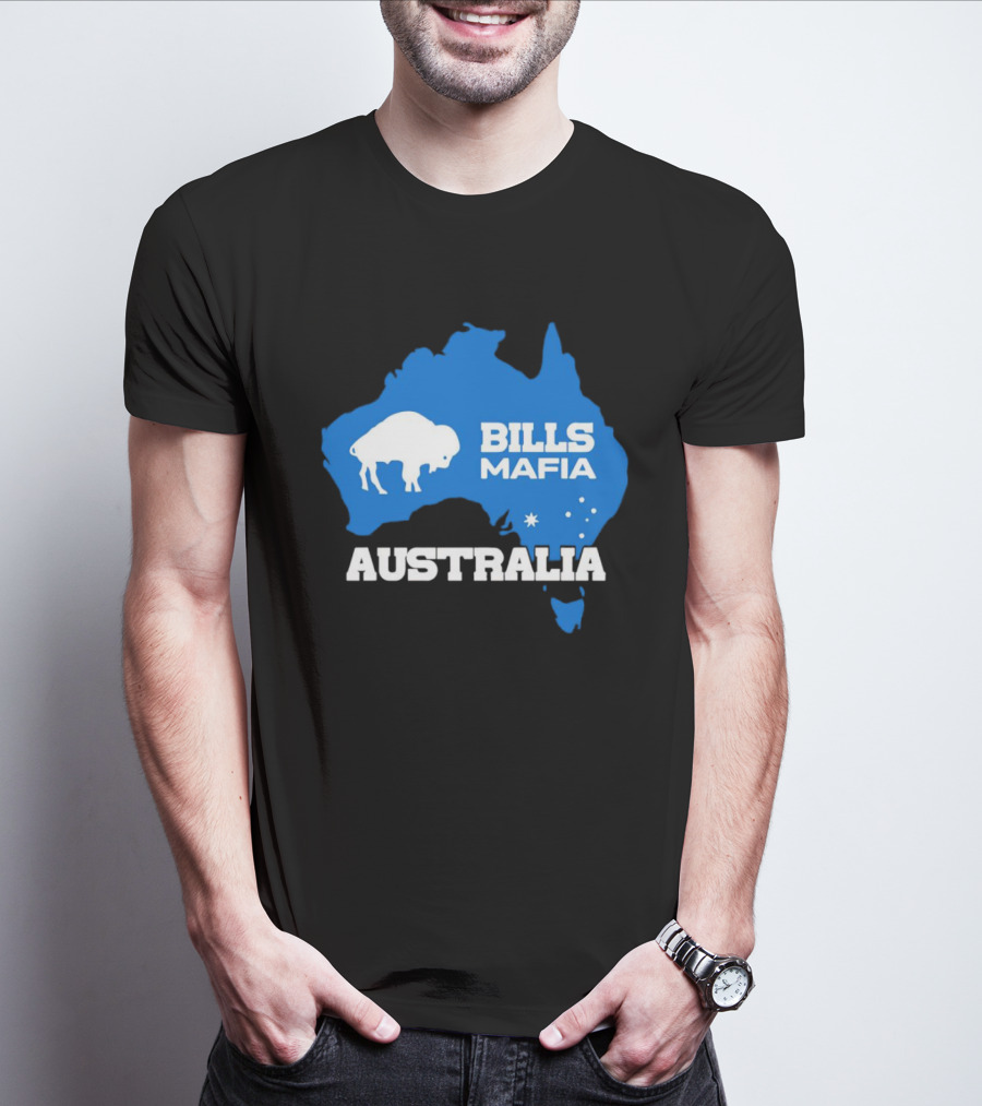 Bills Mafia Australia Buffalo Map T-Shirt