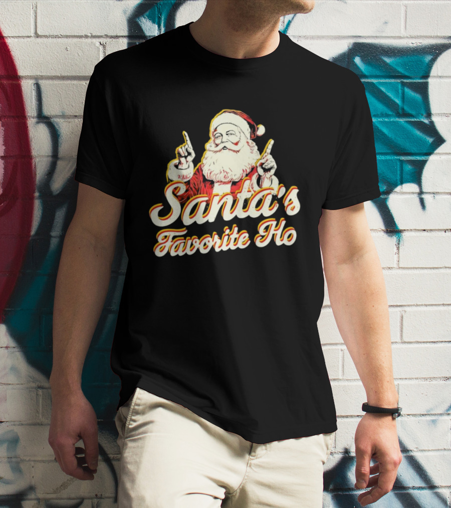 Santa’s Favorite Ho Santa Claus Retro T-Shirt