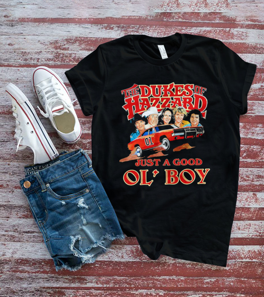 The Dukes Of Hazzard 1969 Dodge Charger Just A Good Ol' Boy Retro TV Car And Characters T-Shirt