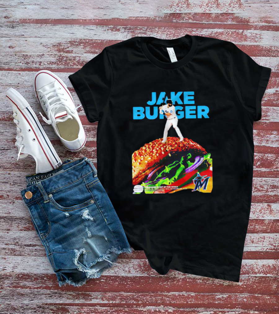 Jake Burger Miami Marlins Out Of This World T-Shirt
