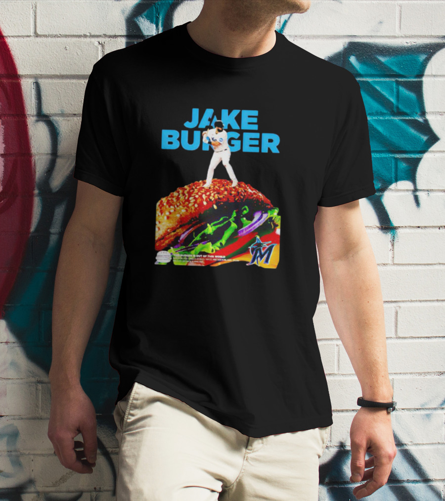 Jake Burger Miami Marlins Out Of This World T-Shirt
