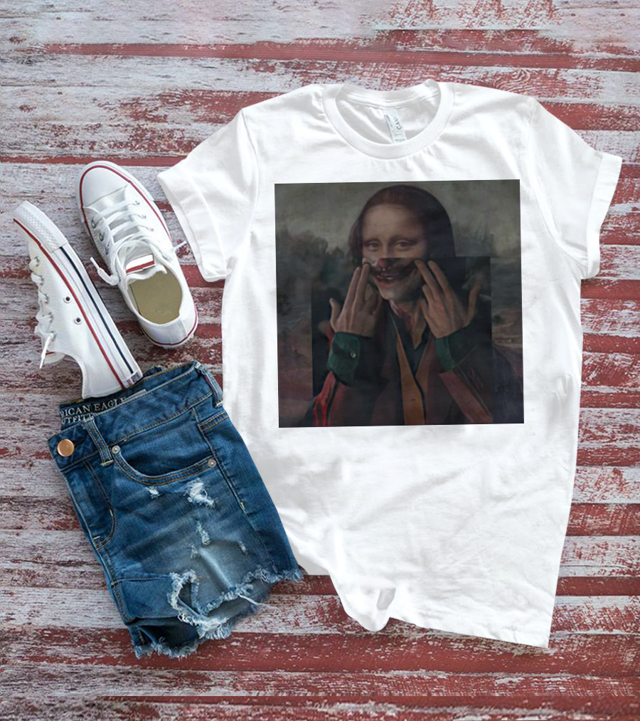 Mona Lisa Joker Crossover Fusion T-Shirt