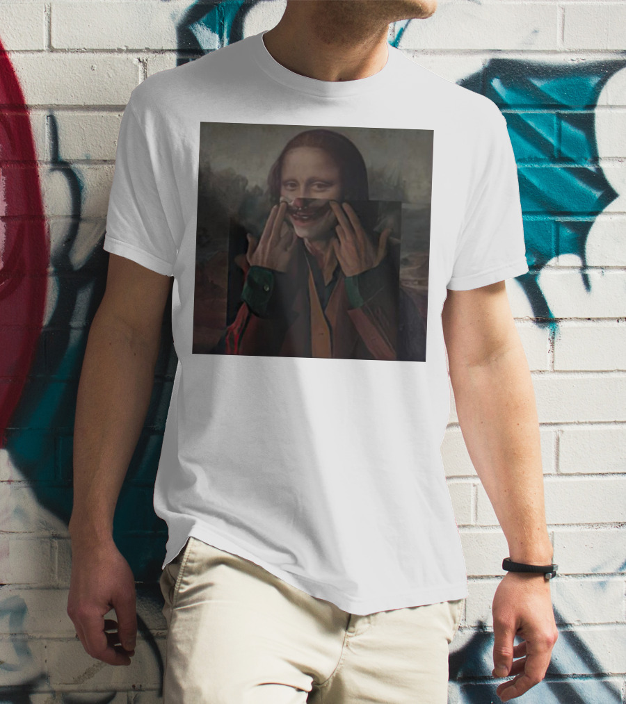 Mona Lisa Joker Crossover Fusion T-Shirt