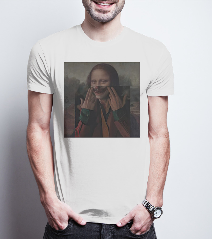 Mona Lisa Joker Crossover Fusion T-Shirt