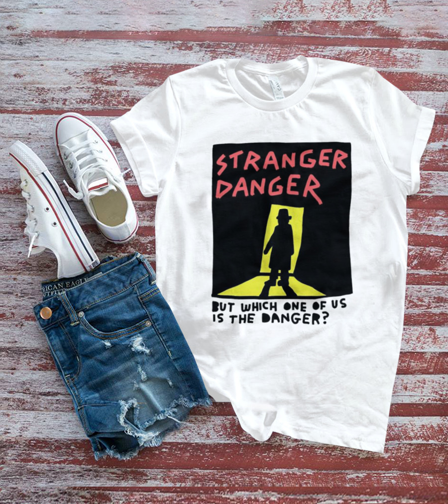 Stranger Danger Mystery Shadow In The Doorway T-Shirt