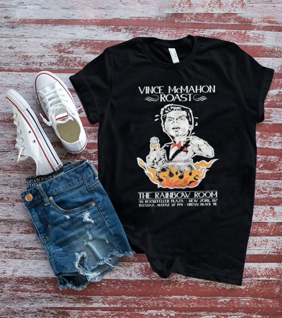 Vince McMahon Roast The Rainbow Room August 27 1974 New York Black Tie Event T-Shirt