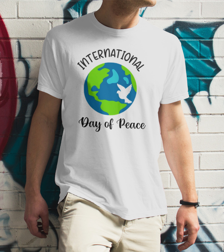 International Day Of Peace Earth With Dove T-Shirt