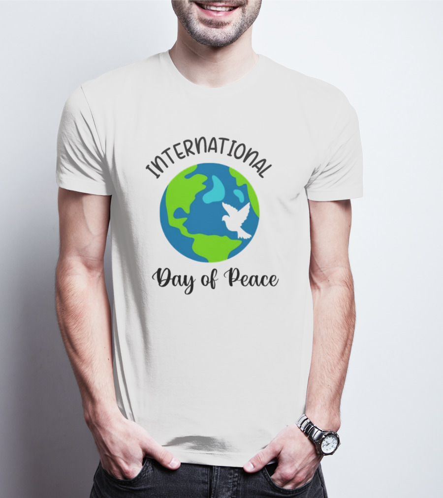 International Day Of Peace Earth With Dove T-Shirt