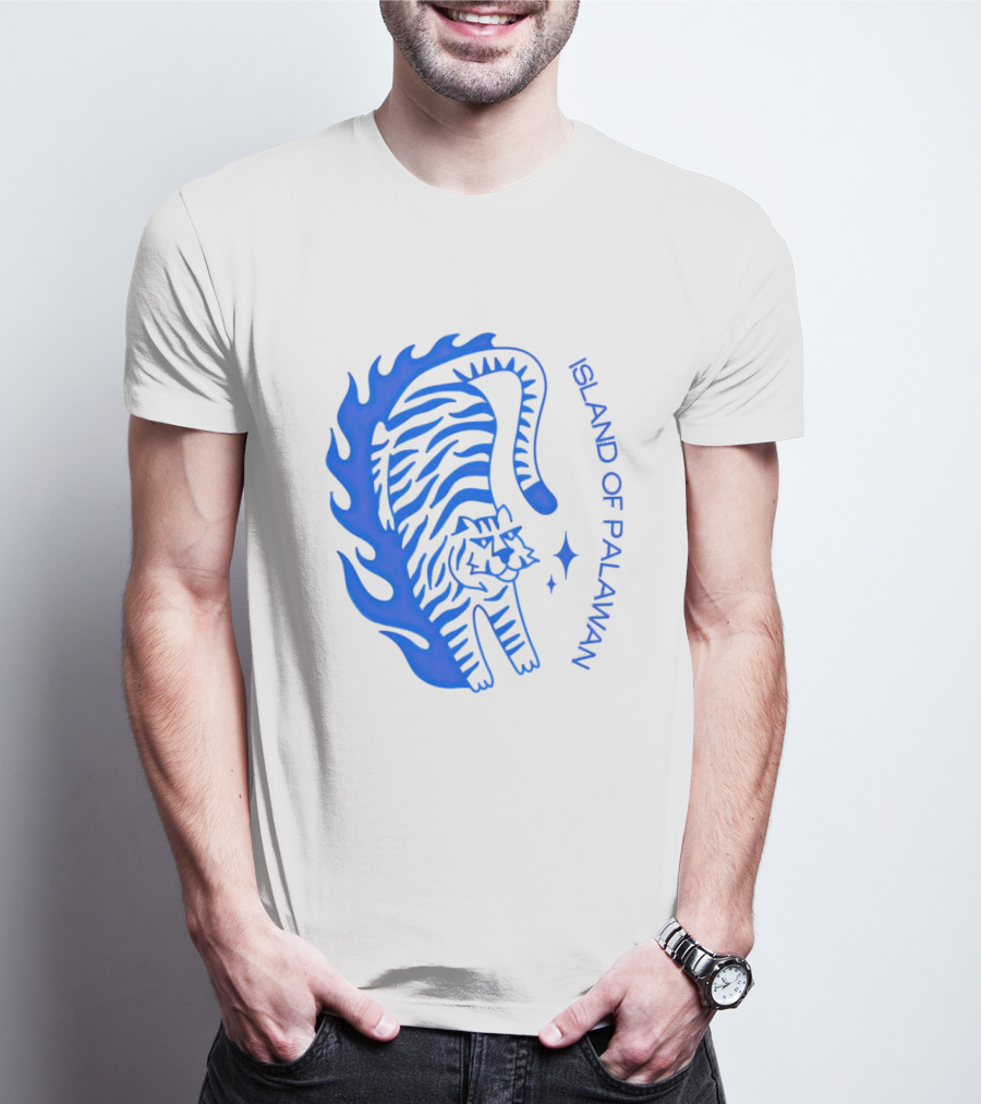 ISLAND OF PALAWAN BLUE TIGER FLAME T-Shirt