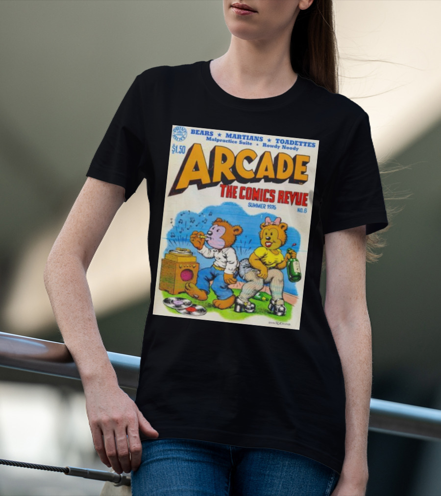 Arcade The Comics Revue Bears Martians Toadettes Summer 1976 No. 6 Malpractice Suite Rowdy Noody T-Shirt