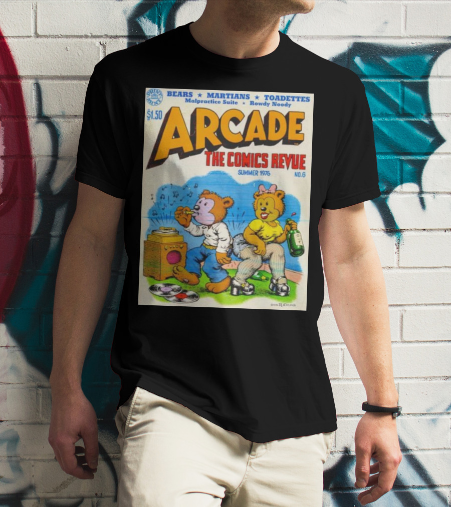 Arcade The Comics Revue Bears Martians Toadettes Summer 1976 No. 6 Malpractice Suite Rowdy Noody T-Shirt