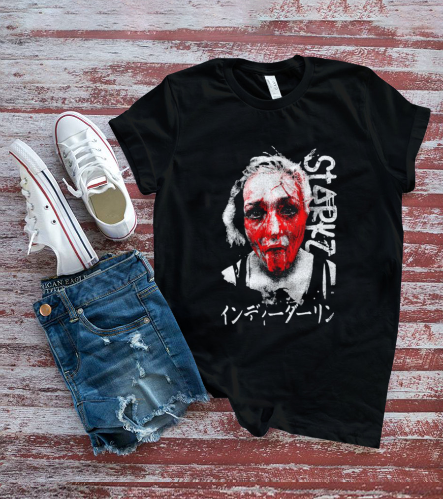 Billie Starkz Blood Red Face Indy Darling Starkz T-Shirt