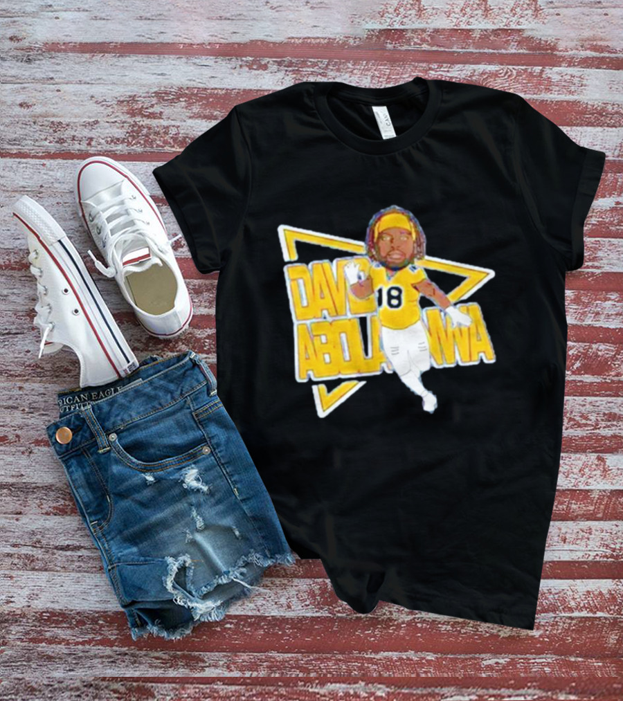 David Abolarinwa 18 Football Caricature Signature T-Shirt