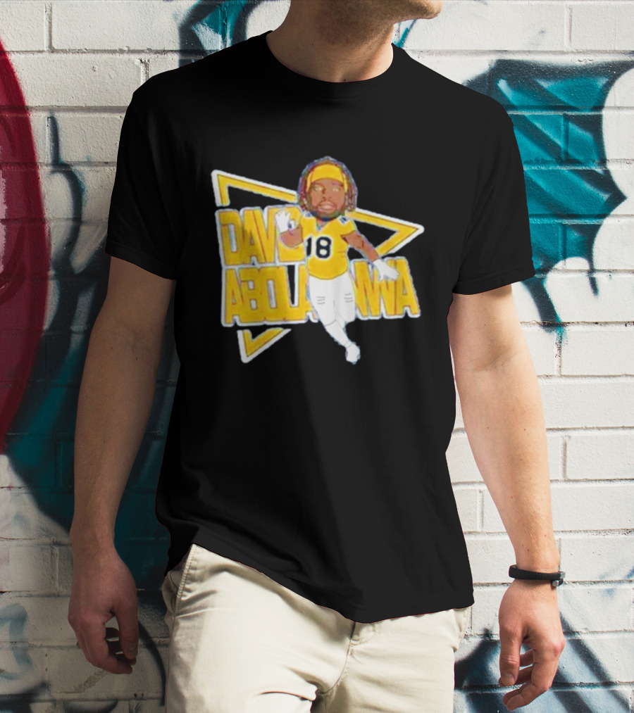 David Abolarinwa 18 Football Caricature Signature T-Shirt