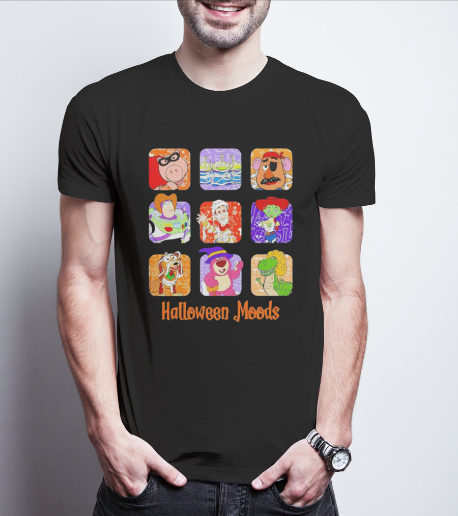 Halloween Moods Toy Story Disney Characters In Costume T-Shirt