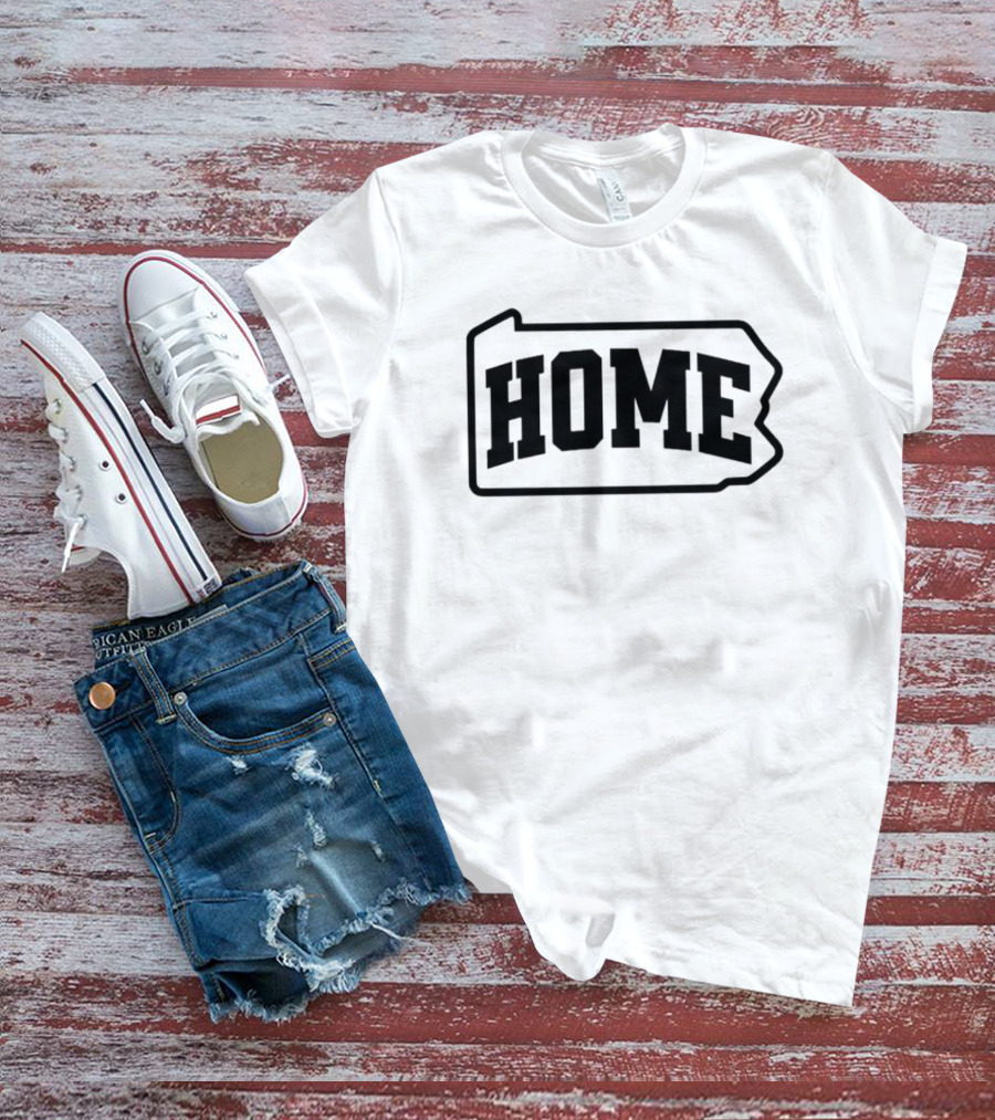 Pennsylvania Home State Outline T-Shirt