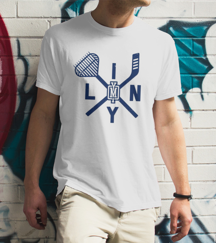LINY VM Clam Rake Hockey Crossed Sticks T-Shirt