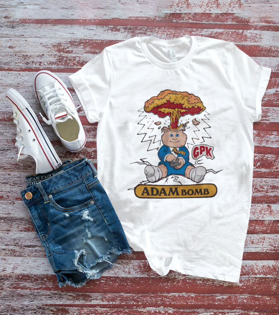 Garbage Pail Kids Adam Bomb GPK Explosion T-Shirt