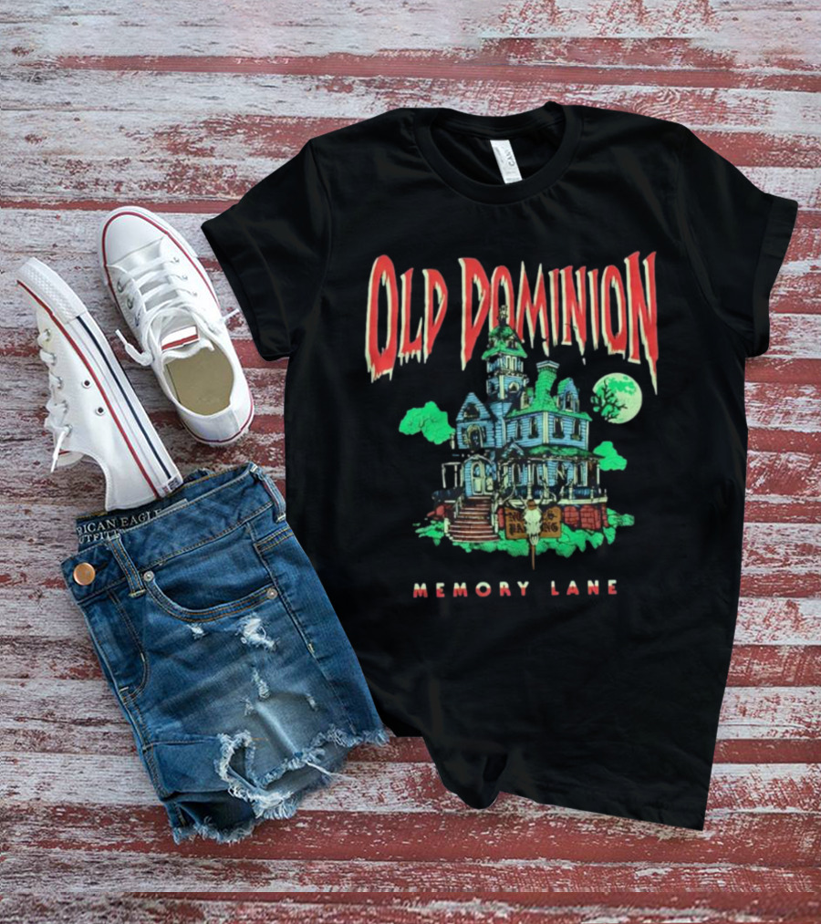 Old Dominion Memory Lane Haunted House Halloween T-Shirt