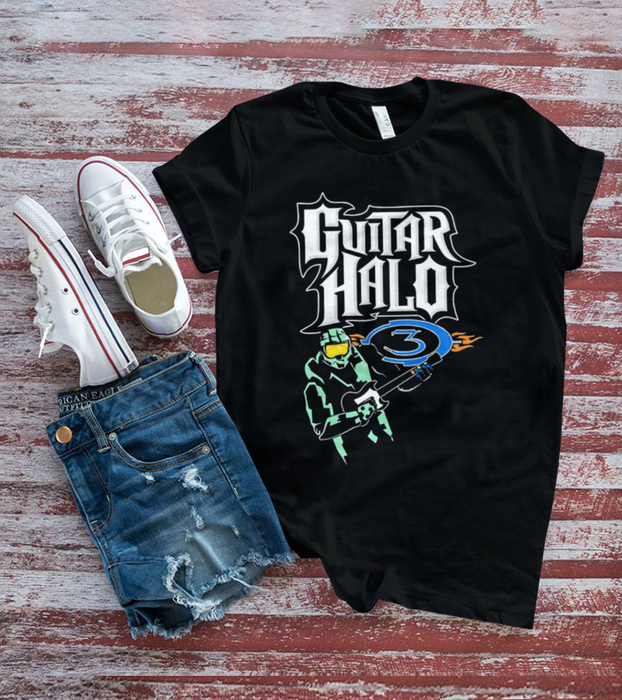 Guitar Halo 3 Master Chief Playing Electric Guitar T-Shirt