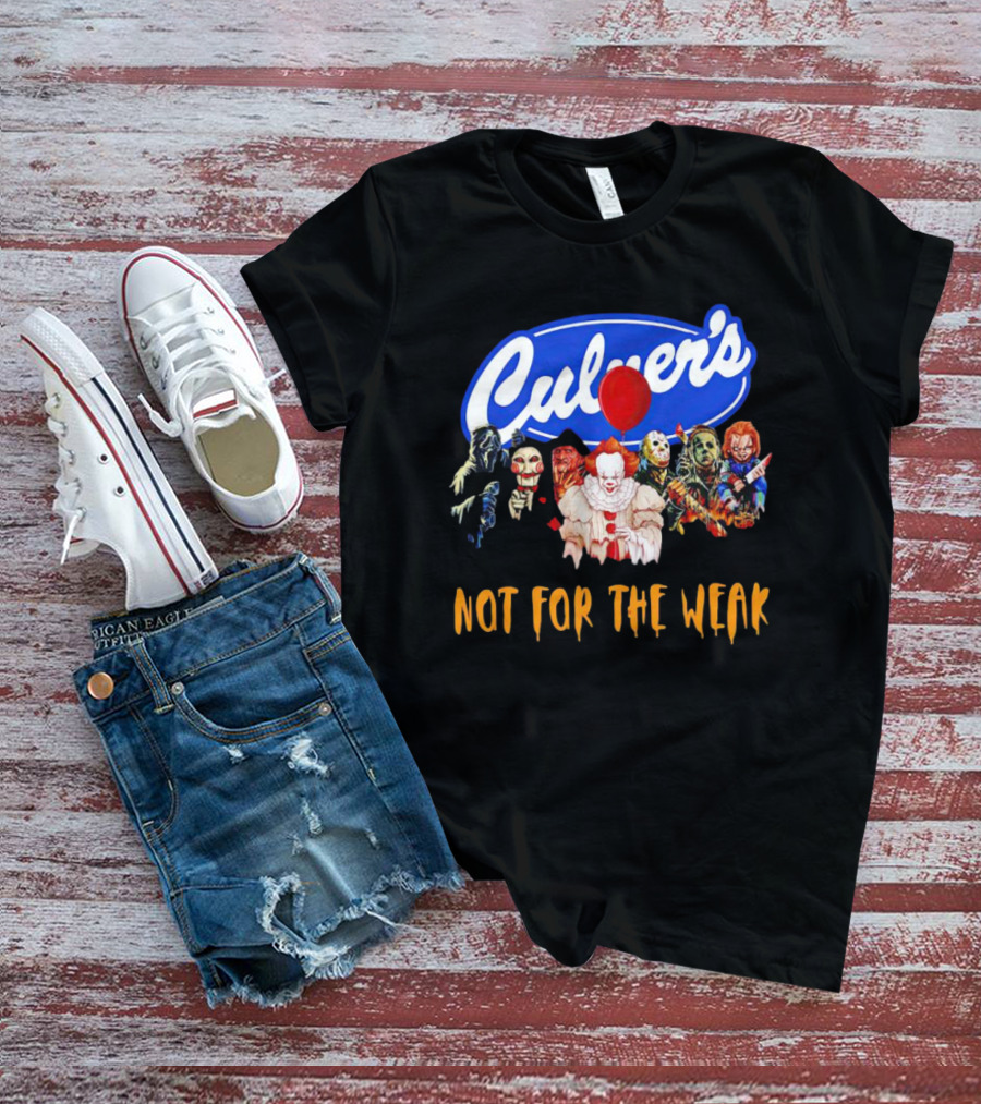 Culver’s Horror Movies Icons Not For The Weak Halloween T-Shirt