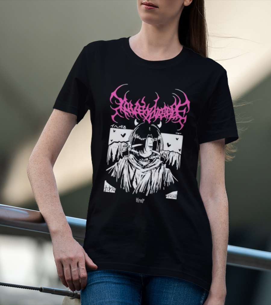 Lobsteranian Loveyourself Manga Style Character With Hearts T-Shirt