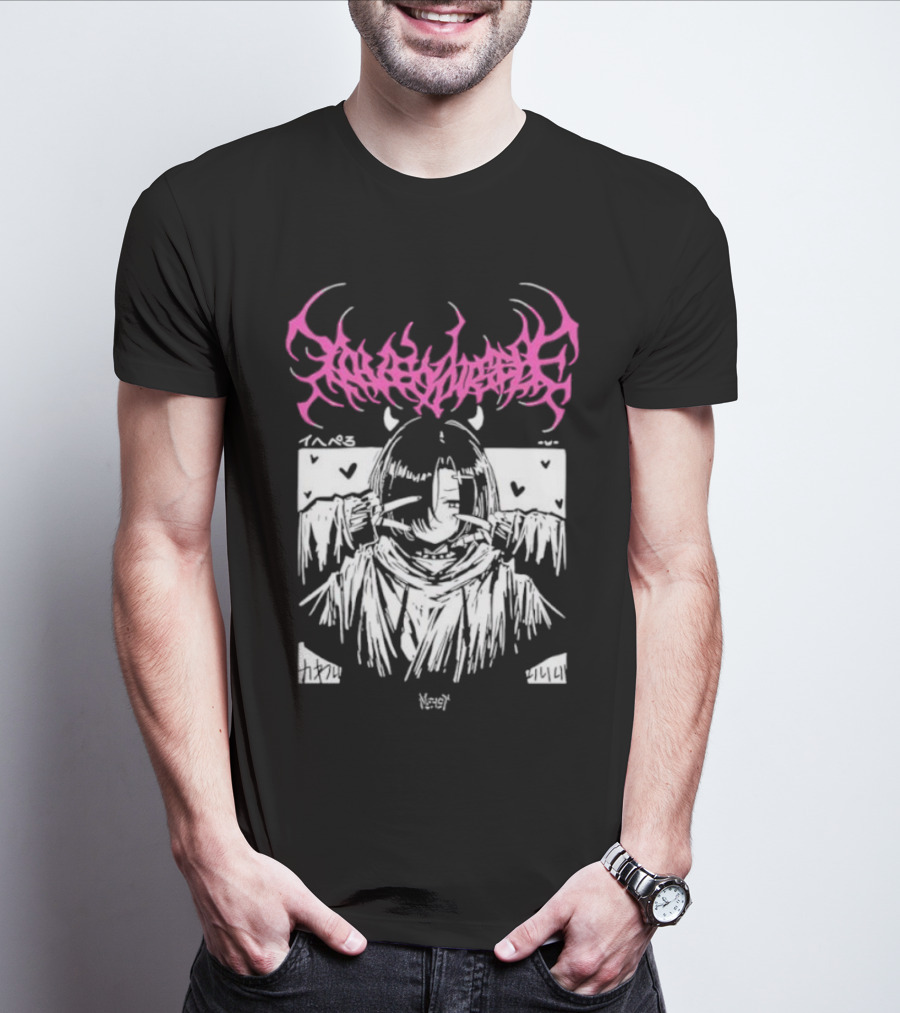 Lobsteranian Loveyourself Manga Style Character With Hearts T-Shirt