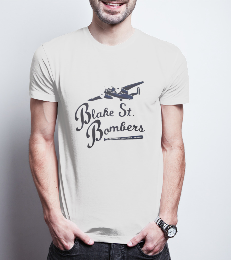 Blake St Bombers Airplane And Baseball Bat T-Shirt